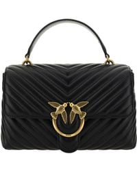 Pinko - Love Lady Handbag Nero-Antique - Lyst