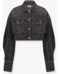 Dior - Dior Denim Jacket With Bustier Detail - Lyst