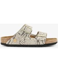 Birkenstock - Arizona Snake Oyster Sandals Python Print Leather - Lyst