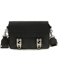 Fendi - Flow Romano Leather Crossbody Bag - Lyst
