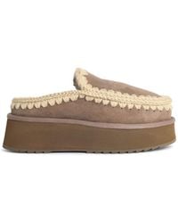 Mou - Clog Eskimo Mole Suede Slippers - Lyst