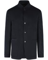 ZEGNA - 'Oasi' Dark Cashmere Blazer - Lyst