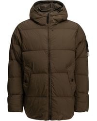 Stone Island - "Crinkle Reps Ny" Short Down Jacket - Lyst