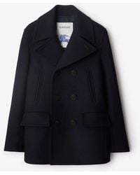 Burberry - Pea Coat - Lyst