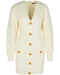Balmain - Wool Blend Dress - Lyst