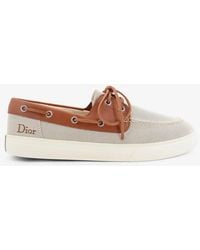 Dior - Dior Chester Dioriviera Canvas And Leather Loafers - Lyst