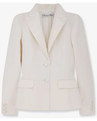 Dior - Wool And Silk Blazer Jacket - Lyst