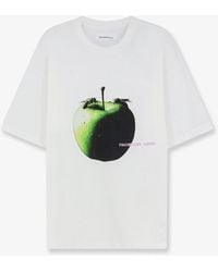 Oamc Peacemaker - Cotton T-Shirt With Apple Print - Lyst