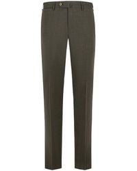 PT01 - Slim Fit Virgin Wool Trousers - Lyst