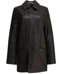 AURALEE - Leather Jacket - Lyst