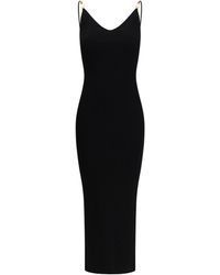 Versace - Safety Pin Slip Midi Dress - Lyst