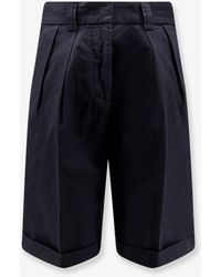 Aspesi - Cotton And Linen Shorts - Lyst