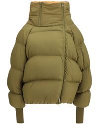 Ganni - Future Puffer Jacket Military - Lyst