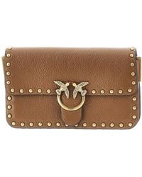 Pinko - Baby Love Bag One Slouchy Leather Bag - Lyst