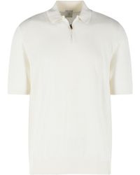 Eleventy - Ivory Cotton Polo Shirt - Lyst