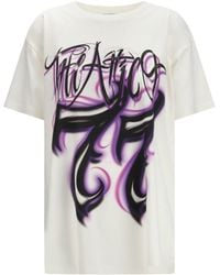 The Attico - Oversized Graphic Logo T-Shirt - Lyst