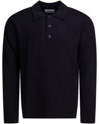 NN07 - Harald Wool Polo Sweater - Lyst