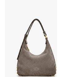 Tod's - Mini Bag Metal Dots Suede Crossbody Bag - Lyst