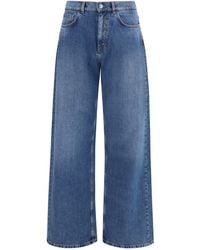 Palm Angels - Wide-Leg Jeans Medium - Lyst