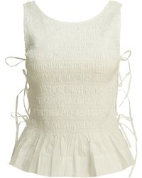 Ganni - Casual Pleated Top - Lyst