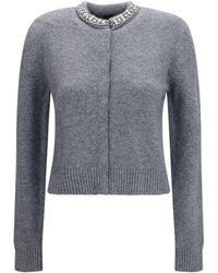 Pinko - Colonia Cardigan With Jewel Collar - Lyst