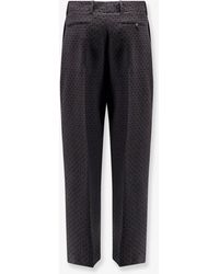 Dior - Dior Polka-Dots Virgin Wool And Alpaca Jacquard Trousers - Lyst