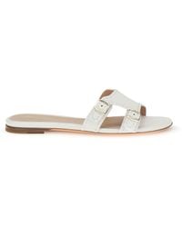 Santoni - Low Leather Sandals - Lyst
