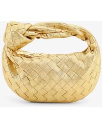 Bottega Veneta - Mini Jodie Leather Handbag With A Foggy Mirror Effect Braided Motif - Lyst