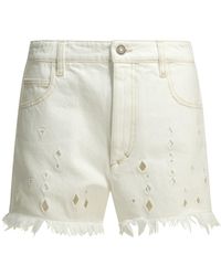 Isabel Marant - Aecia Cotton Five-Pocket Shorts - Lyst