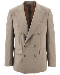 MARSĒM - Stretch Wool-Blend Double-Breasted Jacket - Lyst
