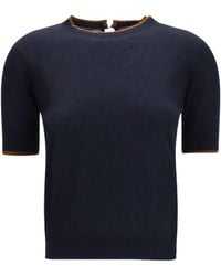 Max Mara - Silk And Wool T-Shirt - Lyst