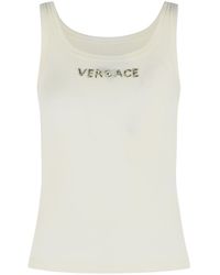 Versace - Virgin Wool Tank Top - Lyst