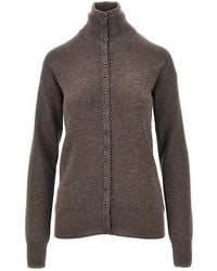 Lemaire - Buttoned Merino Wool Top - Lyst