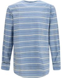 Prada - Cotton Shirt With Back Buttons - Lyst