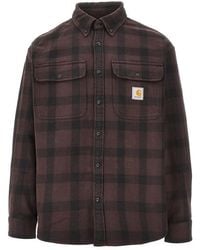 Carhartt - 'Edmands' Check Cotton Shirt - Lyst