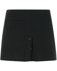 Courreges - Cotton Blend Miniskirt - Lyst
