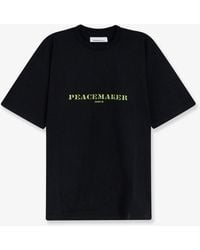 Oamc Peacemaker - Cotton T-Shirt With Stencil Print - Lyst