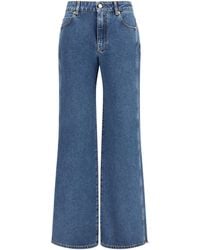 Balmain - Jeans Straight Wide-Leg - Lyst