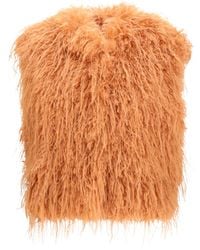 forte_forte - Forte_Forte Eco Mongolia Faux Fur Vest - Lyst