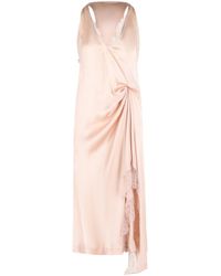 Maison Margiela - Silk Blend Midi Dress - Lyst