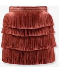PATBO - Mini Skirt With Fringes - Lyst