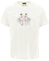 Emporio Armani - Sea Animals Print Swimwear T-Shirt - Lyst