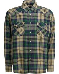 Kapital - Columbia-Check Husky Western Shirt - Lyst