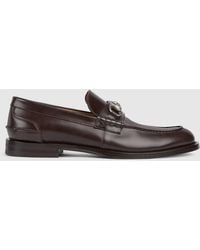 Gucci - Leather Loafers With Horsebit - Lyst