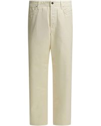 Stone Island - Loose Fit Cotton Pants - Lyst