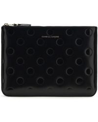 Comme des Garçons - Comme Des Garçons Embossed Polka-Dot Wallet - Lyst