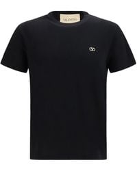 Valentino - T-Shirt Vlogo Cotton - Lyst