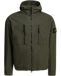 Stone Island - Cotton Ripstop Overshirt Jacket - Lyst