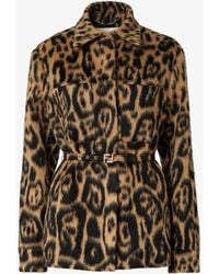Fendi - Wool Belted Jacket - Lyst
