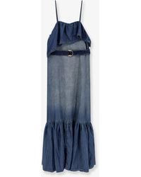Pinko - Dress Chiarodiluna Denim - Lyst